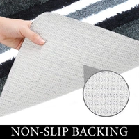 LUXE HOME INTERNATIONAL Runner Turkey Microfiber 1600 GSM Anti-Skid ( Grey , 58 Cm x 140 Cm , Pack of 1 ) - Grey
