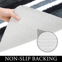 LUXE HOME INTERNATIONAL Runner Turkey Microfiber 1600 GSM Anti-Skid ( Grey , 58 Cm x 140 Cm , Pack of 1 ) - Grey