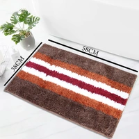 LUXE HOME INTERNATIONAL Bathmat Turkey Microfiber 1600 GSM Anti-Skid ( Cinnamon , 38 Cm x 58 Cm , Pack of 1 ) - Chinnamon