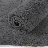 LUXE HOME INTERNATIONAL Carpet Newman Microfiber 2500 GSM Anti Slip ( Grey, 4x6 Ft, Pack of 1 ) - 4x6 Ft, Grey