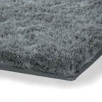 Luxe Home International LUXE HOME INTERNATIONAL Carpet Super Soft Anti Slip Vegas Rectangular Rugs For Bedroom,Livingroom(Grey,3X5 Feet) - 3x5 Ft, Grey