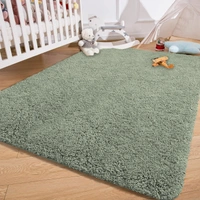 Luxe Home International LUXE HOME INTERNATIONAL Carpet Super Soft Anti Slip Vegas Rectangular Rugs For Bedroom,Livingroom(Pastel Green,3X5 Feet) - 3x5 Ft, Pastel Green
