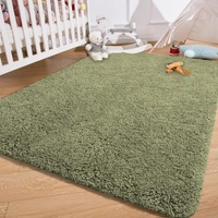 Luxe Home International LUXE HOME INTERNATIONAL Carpet Super Soft Anti Slip Vegas Rectangular Rugs For Bedroom,Livingroom(Green,3X5 Feet) - 3x5 Ft, Green