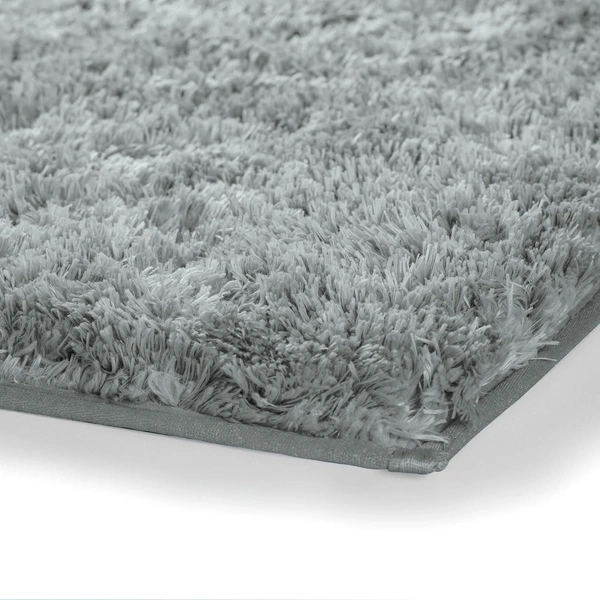 Luxe Home International LUXE HOME INTERNATIONAL Carpet Super Soft Anti Slip Vegas Rectangular Rugs For Bedroom,Livingroom(Silver,3X5 Feet) - 3x5 Ft, Silver