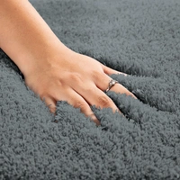 Luxe Home International LUXE HOME INTERNATIONAL Carpet Super Soft Anti Slip Vegas Rectangular Rugs For Bedroom,Livingroom(Grey,4X6 Feet) - 4x6 Ft, Grey