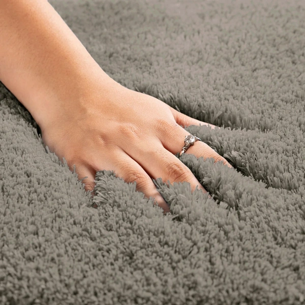 Luxe Home International LUXE HOME INTERNATIONAL Carpet Super Soft Anti Slip Vegas Rectangular Rugs For Bedroom,Livingroom(Taupe,4X6 Feet) - 4x6 Ft, Taupe