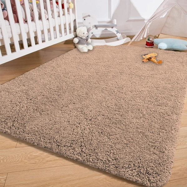 Luxe Home International LUXE HOME INTERNATIONAL Carpet Super Soft Anti Slip Vegas Rectangular Rugs For Bedroom,Livingroom(Rust,4X6 Feet) - 4x6 Ft, Rust