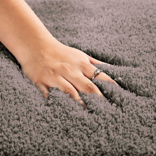 Luxe Home International LUXE HOME INTERNATIONAL Carpet Super Soft Anti Slip Vegas Rectangular Rugs For Bedroom,Livingroom(Cocoa,4X6 Feet) - 4x6 Ft, Cocoa