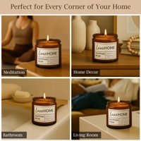 Luxe Home International Egyptian Musk Scented Candle 7x6 cm for Home Decor Bedroom Living Room Spa Bathroom Party Romantic Dinner and Gifting Pack of 1 Candle - 7.5x6cm, Brown