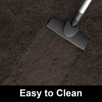 LUXE HOME INTERNATIONAL Floor Runner Marino Fur 2000 GSM Super Soft ( Chocolate , 2x5 Ft , Pack of 1 ) - 2x5 Ft, Chocolate