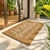 Luxe Home International  Home Sweet Home Printed Design Coir Doormat for Entrance (71 x 45 cm ) - 71x 45 Cm, White