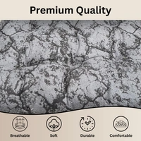 Luxe Home International Polyester Chair Cushion Pad for Office Chair , Soft Cushioned Seat Pad with Ties, Washable & Comfortable Chair Cushion 18X18 Inch, Grey (Pack of 6) - 45x45 cm, Grey