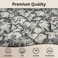 Luxe Home International Polyester Chair Cushion Pad for Office Chair , Soft Cushioned Seat Pad with Ties, Washable & Comfortable Chair Cushion 18X18 Inch, White (Pack of 6) - 45x45 cm, White