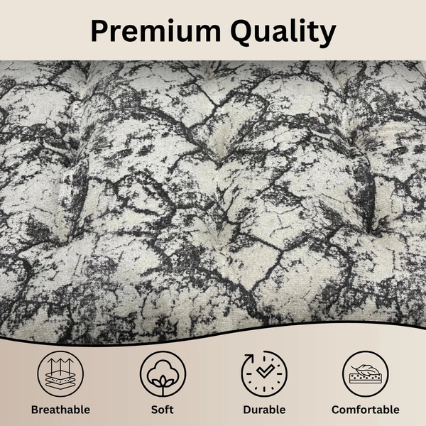 Luxe Home International Polyester Chair Cushion Pad for Office Chair , Soft Cushioned Seat Pad with Ties, Washable & Comfortable Chair Cushion 18X18 Inch, White (Pack of 6) - 45x45 cm, White