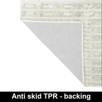 Luxe Home International Rabbit Tail Fur Carpet Super Soft, Washable, Anti Skid Carpets for Home, Bedroom, Livingroom - (4x6 Feet, Cream) - 4x6 Feet, Cream