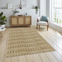 Luxe Home International Rabbit Tail Fur Carpet Super Soft, Washable, Anti Skid Carpets for Home, Bedroom, Livingroom - (4x6 Feet, Beige) - 4x6 Feet, Beige
