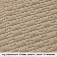 Luxe Home International Rabbit Tail Fur Carpet Super Soft, Washable, Anti Skid Carpets for Home, Bedroom, Livingroom - (4x6 Feet, Beige) - 4x6 Feet, Beige