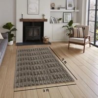 Luxe Home International Rabbit Tail Fur Carpet Super Soft, Washable, Anti Skid Carpets for Home, Bedroom, Livingroom - (3x5 Feet, Cocoa) - 3x5 Feet, Cocoa