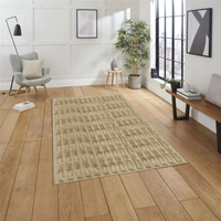 Luxe Home International Rabbit Tail Fur Carpet Super Soft, Washable, Anti Skid Carpets for Home, Bedroom, Livingroom - (3x5 Feet, Beige) - 3x5 Feet, Beige