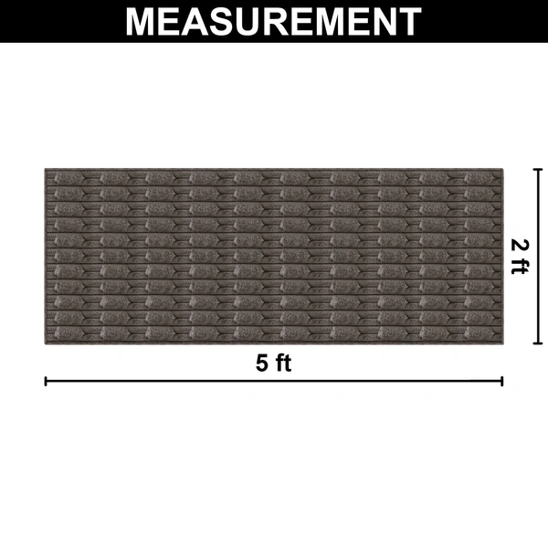 Luxe Home International Rabbit Tail Fur Floor Runner Super Soft, Washable, Anti Skid Runners for Bedroom - (2x5 Feet, Cocoa) - 2x5 Feet, Cocoa