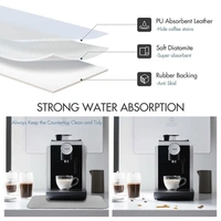 Luxe Home International LUXE HOME INTERNATIONAL Rectangular Pack of 2 Table Placemat (Grey, Rubber) - 30x40 cm, Grey