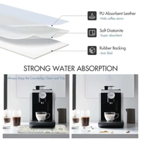 Luxe Home International LUXE HOME INTERNATIONAL Rectangular Pack of 2 Table Placemat (White, Light Green, Rubber) - 30x40 cm, White::Light Green