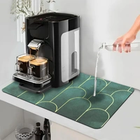 Luxe Home International LUXE HOME INTERNATIONAL Rectangular Pack of 4 Table Placemat (Green, Rubber) - 30x40 cm, Green