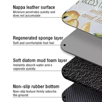 Luxe Home International LUXE HOME INTERNATIONAL Rectangular Pack of 4 Table Placemat (Yellow, Rubber) - 30x40 cm, Yellow