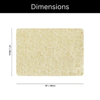 Luxe Home International LUXE HOME INTERNATIONAL Rectangular Pack of 4 Table Placemat (Gold, PVC) - 30x46 cm, Gold
