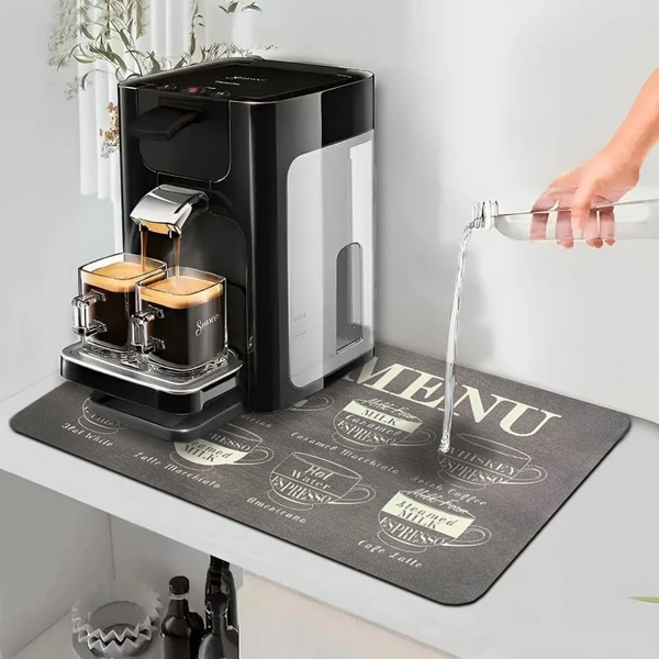 Luxe Home International LUXE HOME INTERNATIONAL Rectangular Pack of 6 Table Placemat (Brown, Rubber) - 30x40 cm, Brown