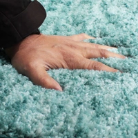 LUXE HOME INTERNATIONAL Bathmat Hawaii Microfiber 2500 GSM Anti-Skid ( Aqua , 45 Cm x 75 Cm , Pack of 1 ) - 45x75 cm, Aqua