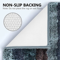 LUXE HOME INTERNATIONAL Runner Jaricho Microfiber 2500 GSM Anti-Skid ( 2Ft x 5Ft , B.Green , Pack of 1 ) - 2x5 Ft, B.Green