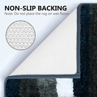 LUXE HOME INTERNATIONAL Bathmat Jaricho Microfiber 2500 GSM Anti-Skid ( 60Cm x 90Cm , F.Green , Pack of 1 ) - 60x90 cm, F.Green