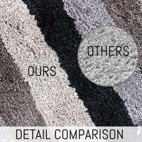 LUXE HOME INTERNATIONAL Bathmat Jaricho Microfiber 2500 GSM Anti-Skid ( 40Cm x 60Cm , Shadow , Pack of 2 ) - 40x60 cm, Shadow