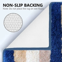 LUXE HOME INTERNATIONAL Bathmat Jaricho Microfiber 2500 GSM Anti-Skid ( 60Cm x 90Cm , Sky , Pack of 1 ) - 60x90 cm, Sky