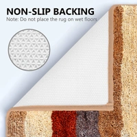 LUXE HOME INTERNATIONAL Bathmat Jaricho Microfiber 2500 GSM Anti-Skid ( 40Cm x 60Cm , Chinnamon , Pack of 1 ) - 40x60 cm, Chinnamon