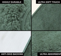 LUXE HOME INTERNATIONAL Carpet Newman Microfiber 2500 GSM Anti Slip ( Seige, 4x6 Ft, Pack of 1 ) - 4x6 Ft, Seige