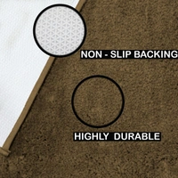 LUXE HOME INTERNATIONAL Carpet Newman Microfiber 2500 GSM Anti Slip ( Coffee, 4x6 Ft, Pack of 1 ) - 4x6 Ft, Coffee