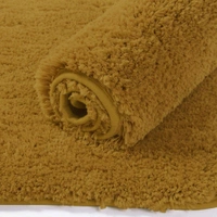 LUXE HOME INTERNATIONAL Runner Newman Microfiber 2500 GSM Anti Slip ( Gold, 2x5 Ft, Pack of 1 ) - 2x5 Ft, Gold
