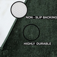 LUXE HOME INTERNATIONAL Runner Newman Microfiber 2500 GSM Anti Slip ( Hunter Green, 2x5 Ft, Pack of 1 ) - 2x5 Ft, Hunter Green