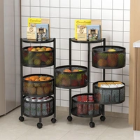 Luxe Home International Storage Trolley Round , 4-Tier Revolving Vegetable Kitchen Rack , Square Multipurpose Storage Rack with Wheels , Metal Fruit Storage Rack , Kitchen Spice Rack (Black 32x32x75) - 32x32x75 Cm, Black, 1 Pc Stainless Steel With Weels Storage Trolley