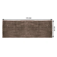 Luxe Home International Stripe Fur Sofa Cover 3 Seater Ultra-Soft Washable Anti-Slip Slipcover for Sofa (Cocoa, 170x90 cm) - Small, Cocoa