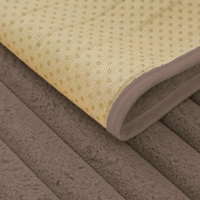 Luxe Home International Stripe Fur Sofa Cover 3 Seater Ultra-Soft Washable Anti-Slip Slipcover for Sofa (Cocoa, 170x90 cm) - Small, Cocoa