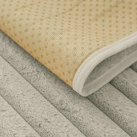 Luxe Home International Stripe Fur Sofa Cover 5 Seater Ultra-Soft Washable Anti-Slip Slipcover for Sofa (Taupe, 170x90+60x90+60x90 cm) - Medium, Taupe