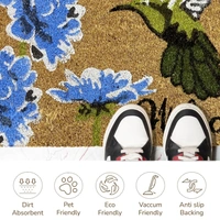 Luxe Home International  Welcome Bird Design Coir Doormat for Entrance (71 x 45 cm ) - 71x 45 Cm, Multicolor