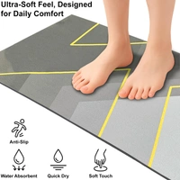 Luxe Home International Luxe Home Internationl Rubber Doormat Abstract Design Anti Slip Skid, Soft, Washable Door Mat for Home Entrance, Bathroom, Kitchen, Living Room, Office (35x58 cm) - 35x58, Multicolor