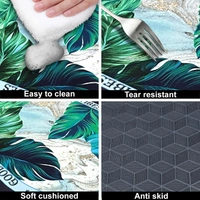 Luxe Home International Luxe Home Internationl Rubber Doormat Good Vibes Design Anti Slip Skid, Soft, Washable Door Mat for Home Entrance, Bathroom, Kitchen, Living Room, Office (35x58 cm) - 35x58, Multicolor