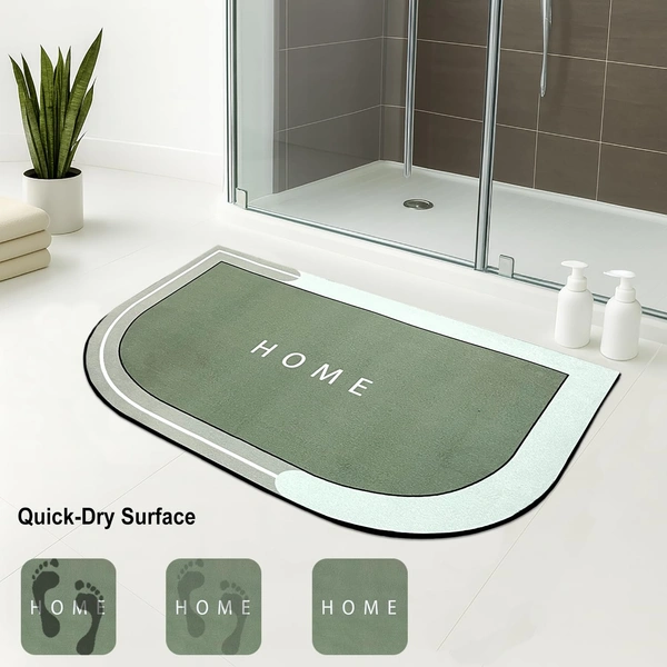 Luxe Home International Luxe Home Internationl Rubber Doormat Home Design Anti Slip Skid, Soft, Washable Door Mat for Home Entrance, Bathroom, Kitchen, Living Room, Office (35x58 cm) - 35x58, Multicolor