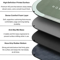 Luxe Home International Luxe Home Internationl Rubber Doormat Home Design Anti Slip Skid, Soft, Washable Door Mat for Home Entrance, Bathroom, Kitchen, Living Room, Office (35x58 cm) - 35x58, Multicolor