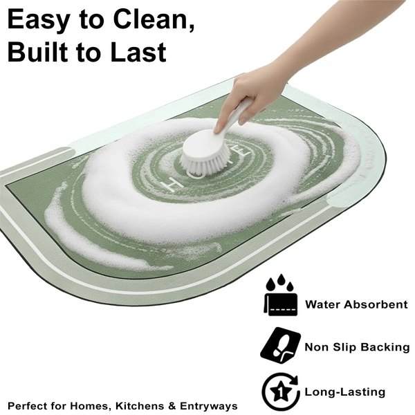 Luxe Home International Luxe Home Internationl Rubber Doormat Home Design Anti Slip Skid, Soft, Washable Door Mat for Home Entrance, Bathroom, Kitchen, Living Room, Office (35x58 cm) - 35x58, Multicolor